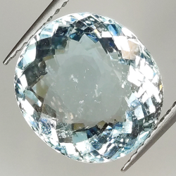 6.62ct Aguamarina talla oval 12.5x11.5mm