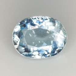 5.34ct Acquamarina taglio ovale 13.2x10.1mm