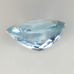 5.34ct Acquamarina taglio ovale 13.2x10.1mm