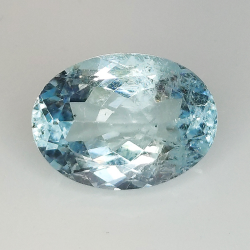 4.20ct Acquamarina taglio ovale 12.5x9.1mm