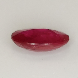 Coupe ovale rubis certifiée 1.19ct 7.8x6.0mm