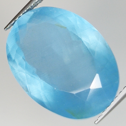 12.36ct Aquamarine oval cut 17.8x13.0mm