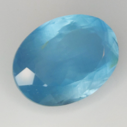 12.36ct Acquamarina taglio ovale 17.8x13.0mm