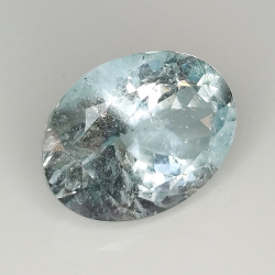 6.65ct Acquamarina taglio ovale 14.5x11.0mm