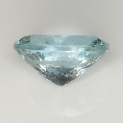 6.65ct Acquamarina taglio ovale 14.5x11.0mm