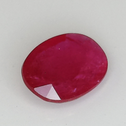 1.15ct Ruby certified oval cut 8.0x6.1 mm