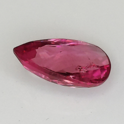 Zaffiro rosa certificato taglio goccia da 1,02 ct 8,1x5,5 mm