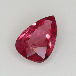 Zaffiro rosa certificato taglio goccia da 1,02 ct 8,1x5,5 mm