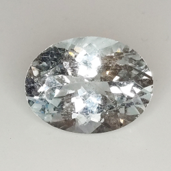 3.28ct Aguamarina talla oval 11.8x8.9mm