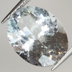 3.28ct Aguamarina talla oval 11.8x8.9mm