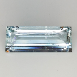 6,05ct Aquamarin baguetteschliff 19,0x7,4mm