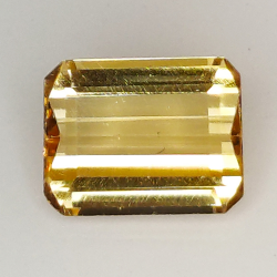 1,73ct Champagner Topas smaragdschliff 7,6x5,9mm