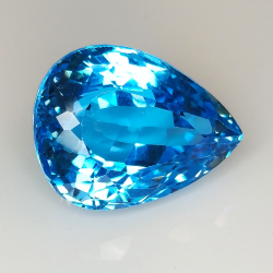 29.73ct Topacio Azul talla pera 20.1x15.2mm