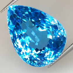 29.73ct Topacio Azul talla pera 20.1x15.2mm