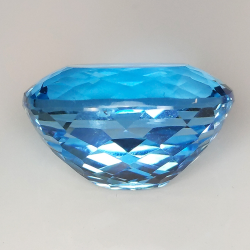 27.35ct Blue Topaz cushion cut 19.1x14.7mm