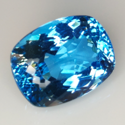 27,35ct Blautopas kissenschliff 19,1x14,7mm