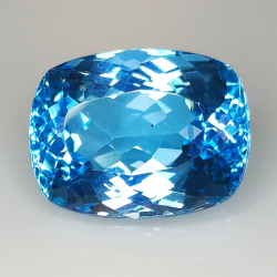 29.56ct Topazio Blu taglio cuscino 19.6x14.9mm