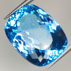 29.56ct Blautopas kissenschliff 19.6x14.9mm