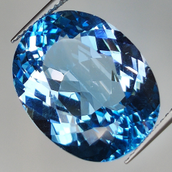 19.41ct Blautopas ovalerschliff 18.5x14.4mm