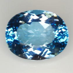 19.41ct Blue Topaz oval cut 18.5x14.4mm