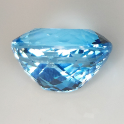 22.68ct Blue Topaz cushion cut 17.2x14.3mm