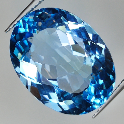 18.44ct Blautopas ovalerschliff 19.1x14.5mm