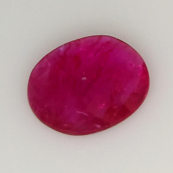 1.29ct Ruby oval cut 8.5x7.4mm