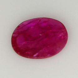 1.29ct Rubino taglio ovale 8.5x7.4mm