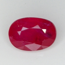 1.11ct Ruby oval cut 7.0x4.8mm