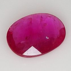 2.25ct Rubino taglio ovale 10.6x8.1mm