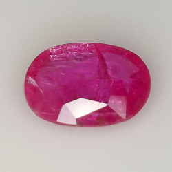 2,21ct Rubin ovalschliff 9.9x7.1mm