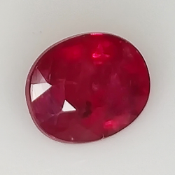 2.16ct Ruby oval cut 7.9x6.4mm