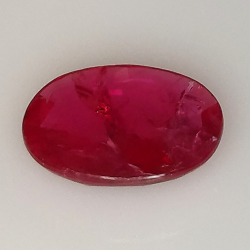 1.95ct Ruby oval cut 9.6x7.9mm