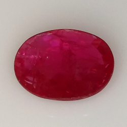 1.95ct Ruby oval cut 9.6x7.9mm