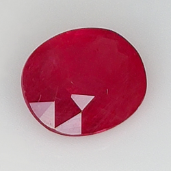 1.46ct Ruby oval cut 7.5x6.4mm