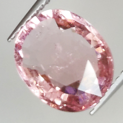 3.61ct Tormalina Rubelite taglio ovale 11.0x9.0mm