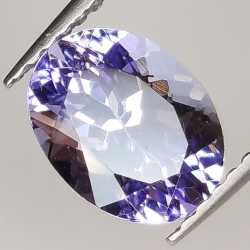 1.77ct Tanzanita talla oval 8.6x6.5mm