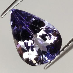 1.54ct Tanzanite coupe poire 8.9x6.2mm