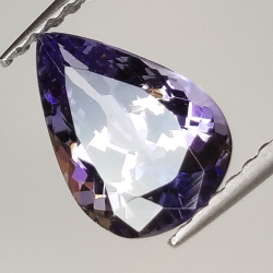 1.54ct Tanzanite coupe poire 8.9x6.2mm