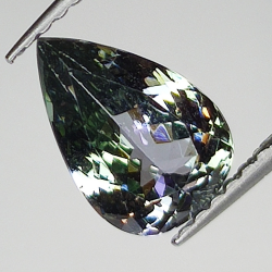 1.56ct Tanzanite Verte coupe poire 9.2x6.2mm