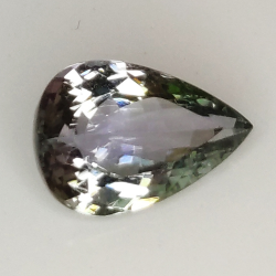 1.56ct Tanzanita Verde talla pera 9.2x6.2mm