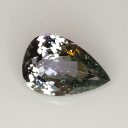 1.56ct Tanzanita Verde talla pera 9.2x6.2mm