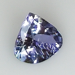 1.26ct Tansanit birneschliff 7.9x7.5mm