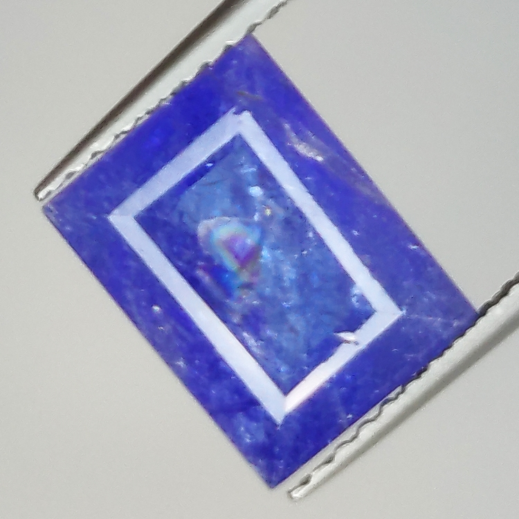 3.64ct Tanzanite taglio rettangolare10.0x7.5mm