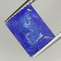 3.64ct Tanzanite coupe rectangulaire 10.0x7.5mm