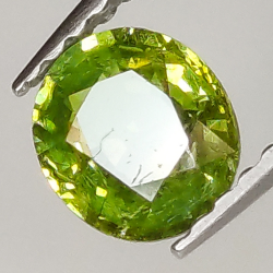 0.74ct Demantoid Garnet oval cut 5.9x5.2mm