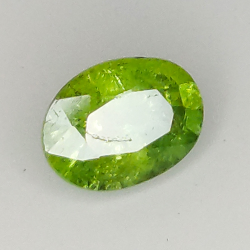 0.67ct Grenat Démantoïde coupe ovale 5.9x4.3mm