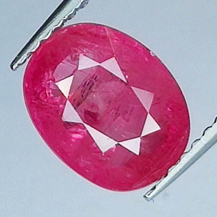 2.17ct Ruby oval cut 9.8x6.9mm