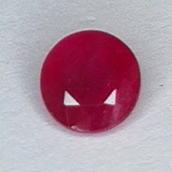 0.66ct Rubis coupe ronde 5.2x5.1mm