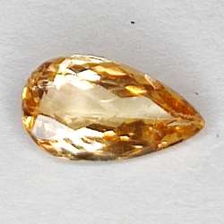 1.29ct Topaze impériale coupe poire 9.4x5.2mm